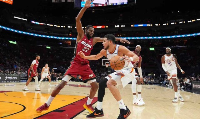 狄龙15T联盟第一濒临禁赛！热火险胜太阳 鲍威尔27分布克24+9+9